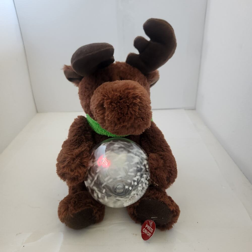 Animated light up Singing Riendeer 9 inches. Tested Works